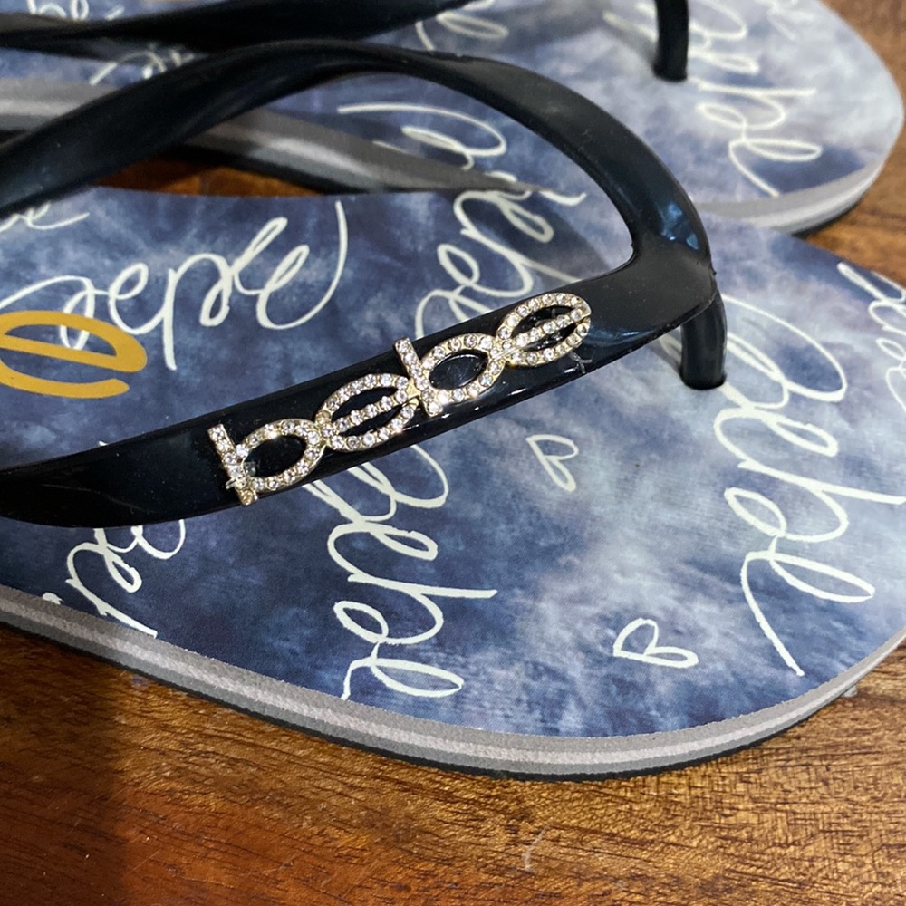 Bebe Rhinestone Sandals 7 - Picture 7 of 9